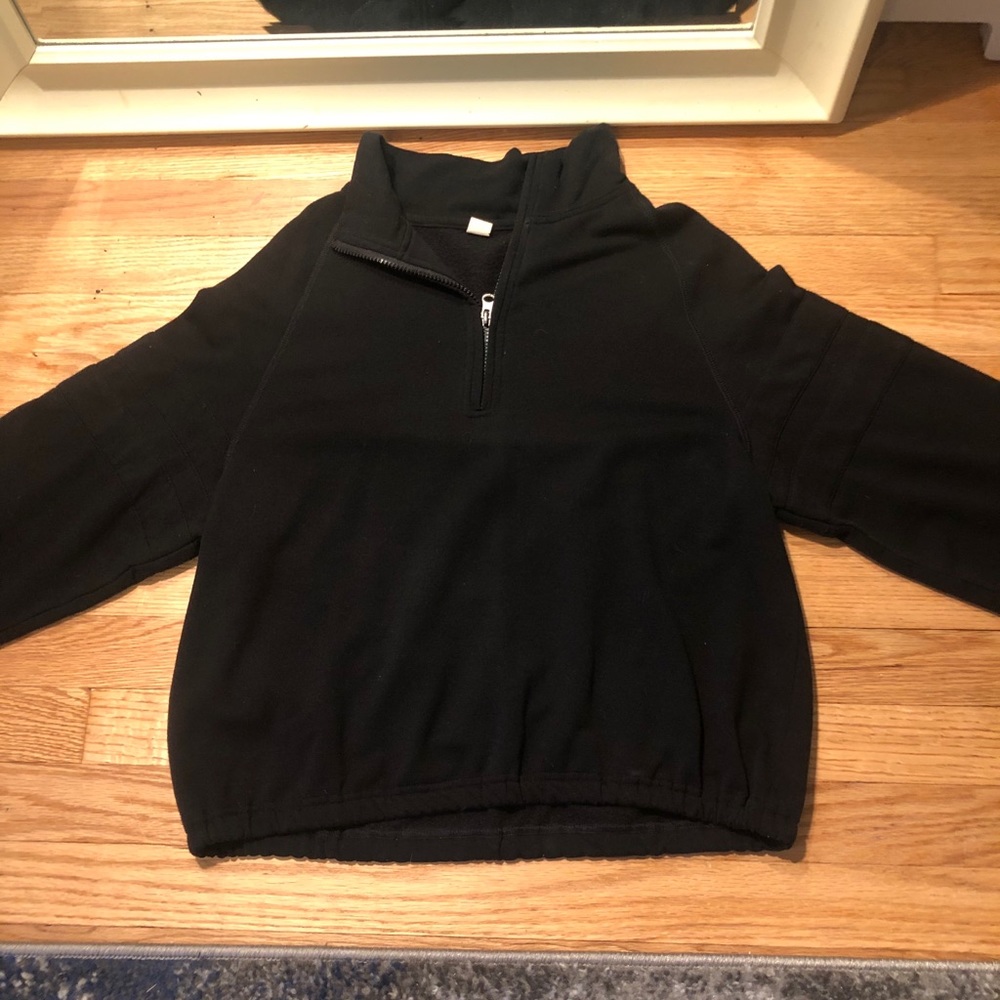 Half zip up black sweatshirt
